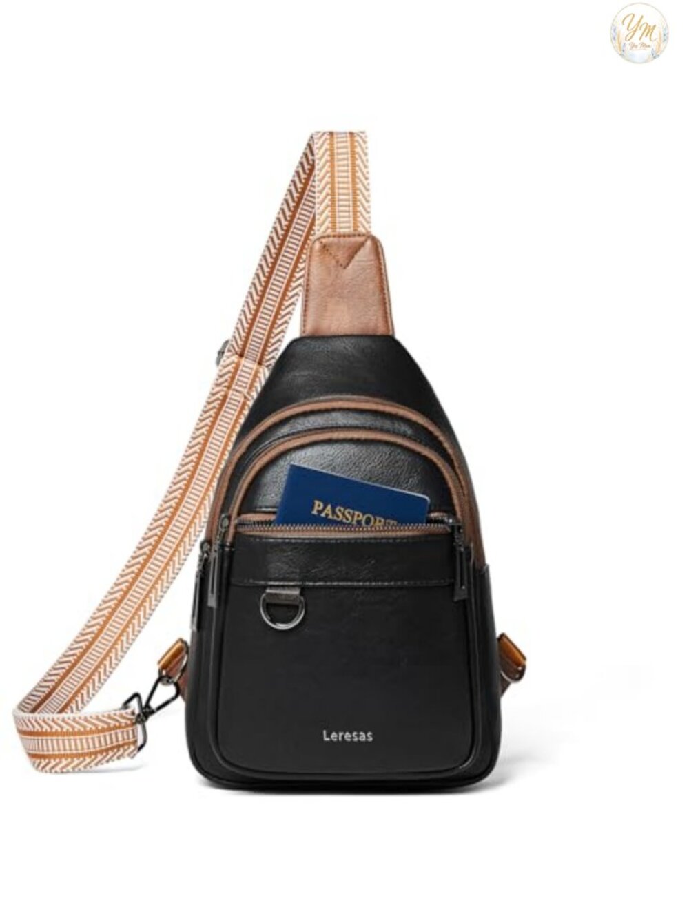 Vegan Leather Sling Bag Crossbody Fanny Pack Anti Theft Travel